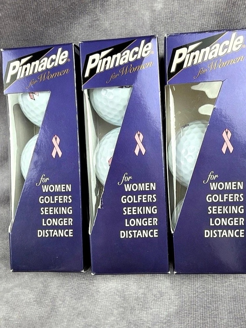 NEW Pinnacle For Women Golf Balls Pink Ribbon Breast Cancer Awareness Lot of 8